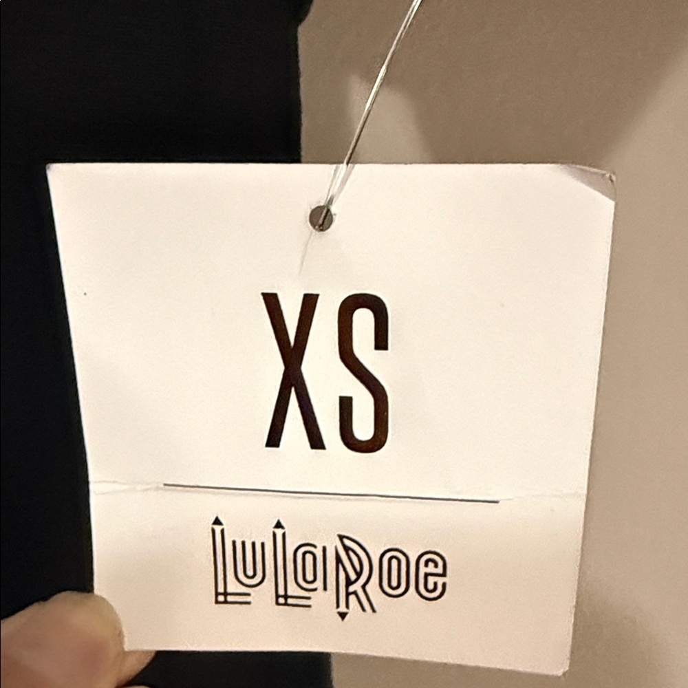 LuLaRoe “It’s Not A Hobby” Graphic Tee | XS Black Holographic Logo | NWT - Picture 4 of 8